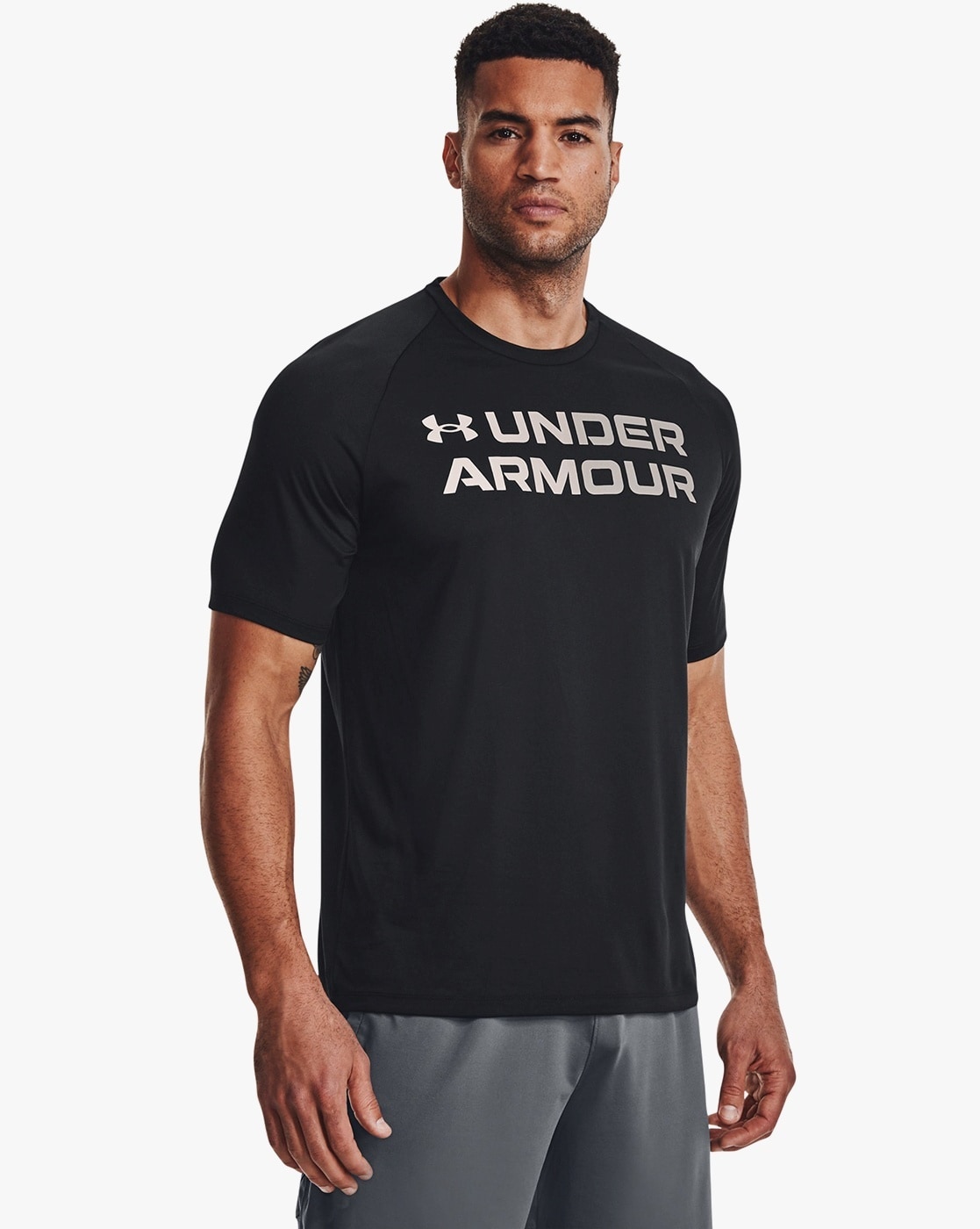 Under Armour UA TECH 2.0 SS TEE - Basic T-shirt - black/graphite