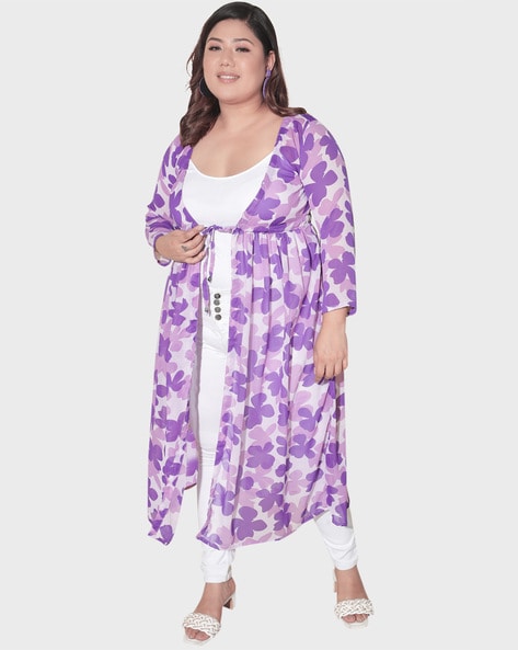 Purple shrug deals plus size