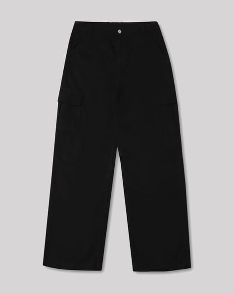 Straight Fit Organic Cotton Cargo Trousers