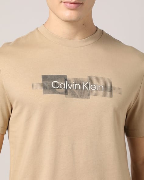 Buy Khaki Beige Tshirts for Men by Calvin Klein Jeans Online