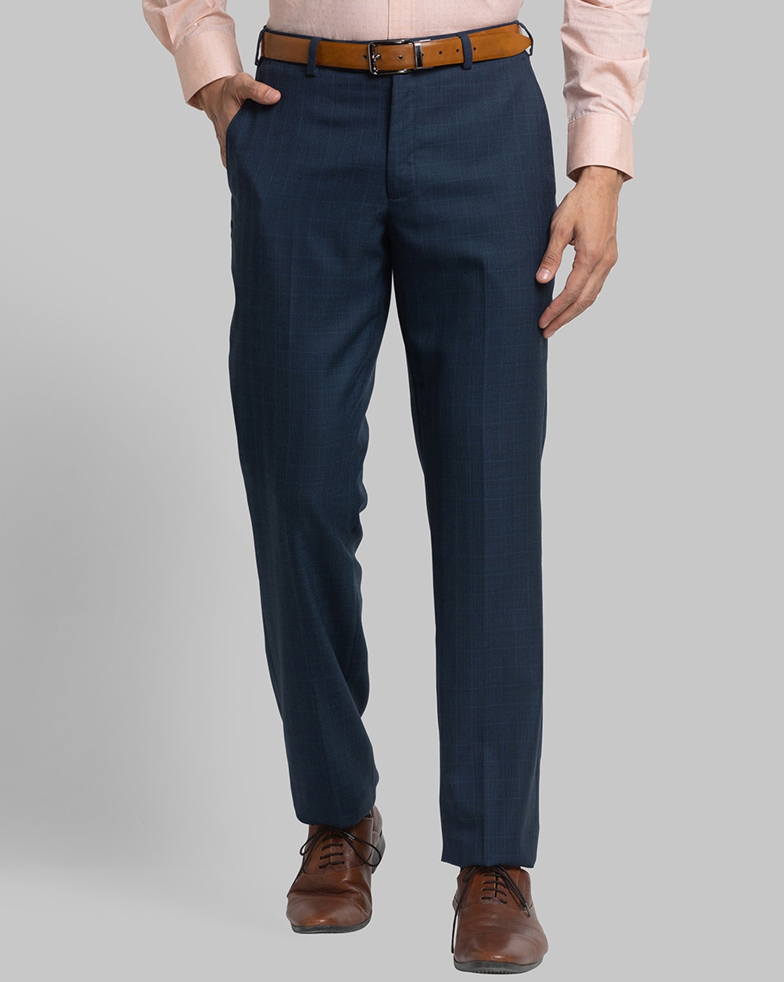 Buy Khaki Trousers & Pants for Men by PARK AVENUE Online | Ajio.com
