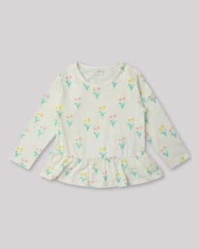 marks & spencer Floral Print Pure Cotton Top-picture-10
