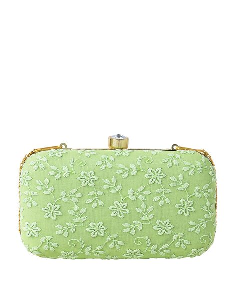 Pale green cheap clutch bag