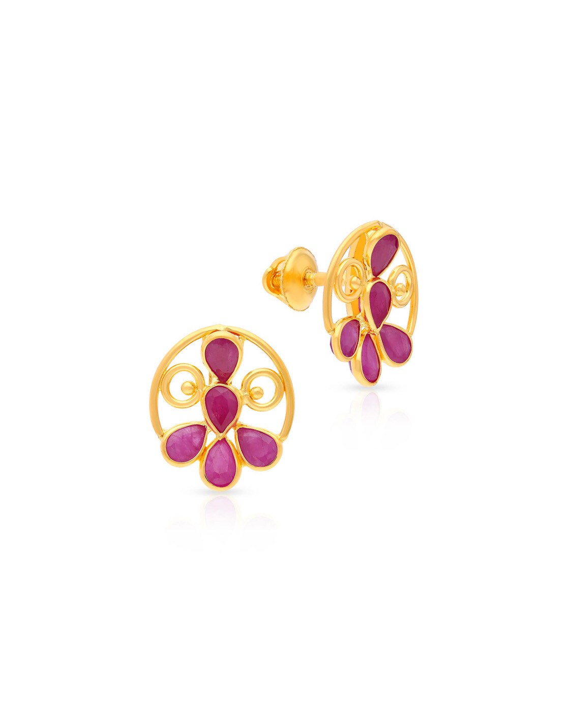 Buy Ruby Earring Design Online | CaratLane