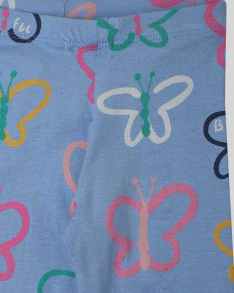 Cotton Rich Butterfly Print Leggings