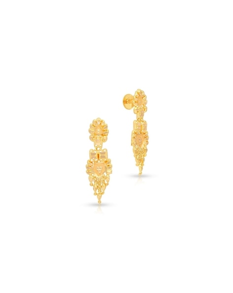 Gold Earring with Stone – Akshaya Gold & Diamonds | Buy Online