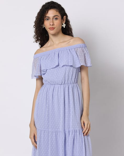 Fyre Rose Swiss-Dot Tiered Dress