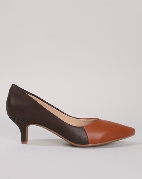 brown small heels