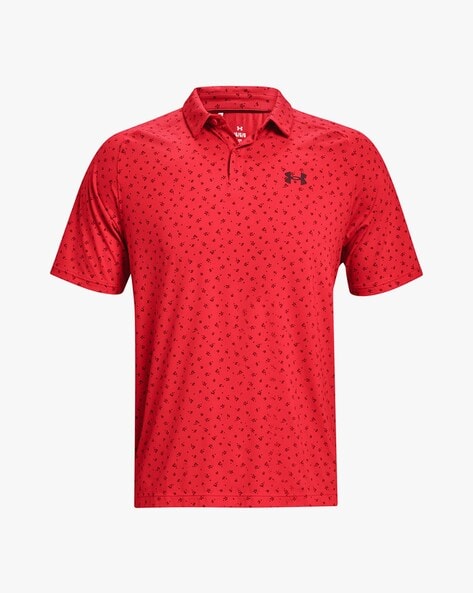 red under armour polo