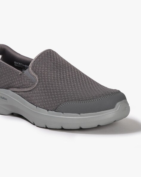 Skechers slip on shop walking shoe gray