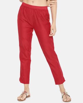 Tapered Fit Pant with Elasticated Waistband-image-4