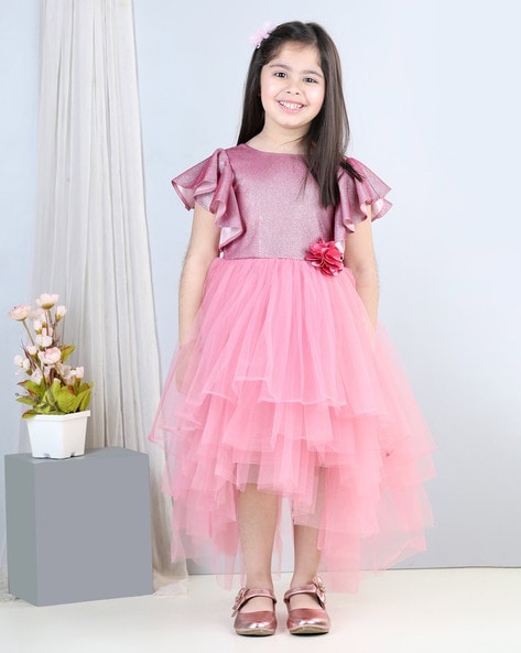 Buy Grey Dresses & Frocks for Girls by TOY BALLOON Online | Ajio.com