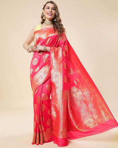 Buy Fuchsia Sarees for Women by ARECA DESIGNER Online | Ajio.com