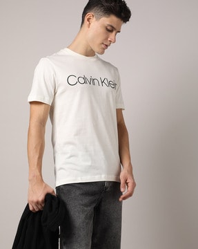 mund Kategori Imperialisme Buy Off-White Tshirts for Men by Calvin Klein Jeans Online | Ajio.com