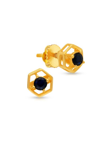 Buy Starlet Gold 22 KT Two Tone Gold Studs Earring for Kids Online