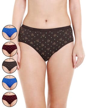 bodycare Pack of 6 Cotton Printed Hipster Panties-picture-12