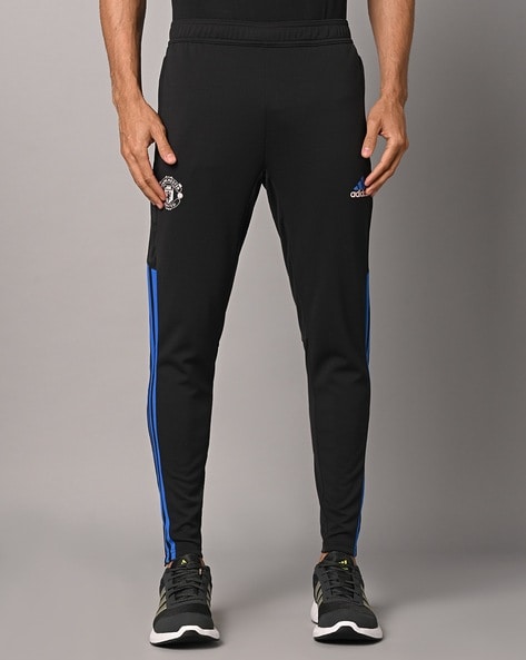 Buy adidas Mens Match Football Track Pants Black/Grey Four