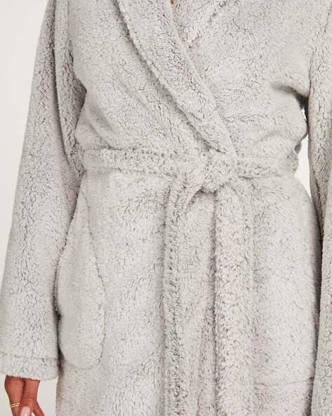 Long Fleece Ribbed Bathrobe for £43 - Dressing Gown - Hunkemöller