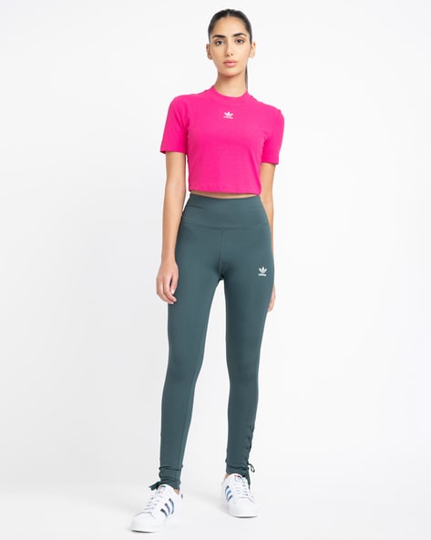 Buy Mineral Green Leggings for Women by Adidas Originals Online