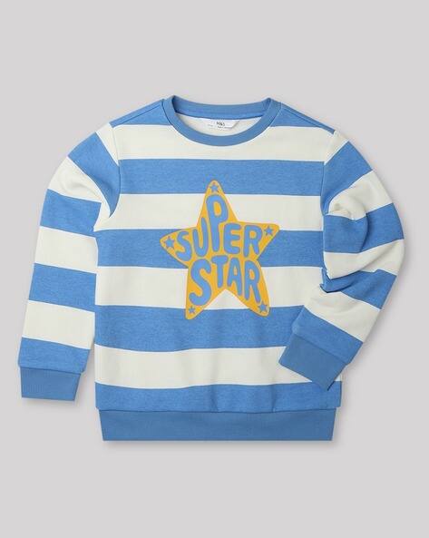 Striped Star Cotton Rich Sweatshirt