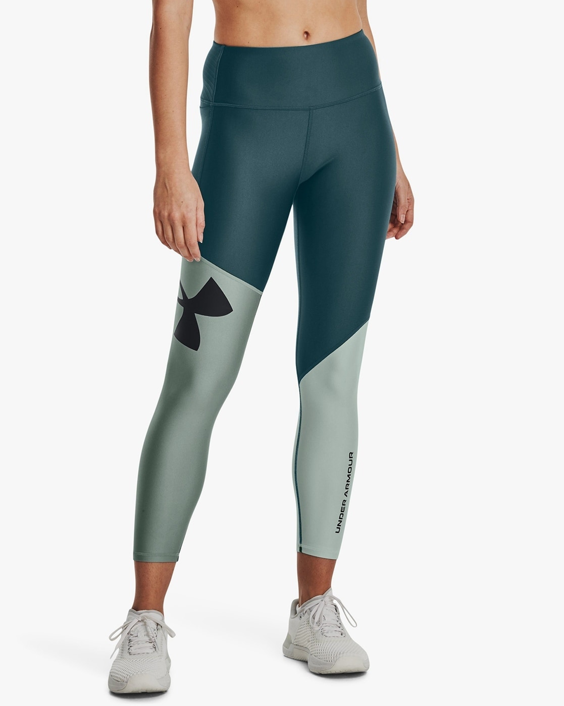 UNDER ARMOUR WOMEN'S MOVEMENT HIGH-RISE ANKLE LEGGINGS GREEN #1372120-NWT