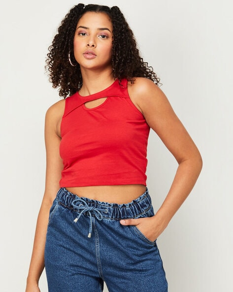 Buy Red Tops for Women by Ginger by lifestyle Online