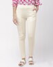 Buy Off White Trousers & Pants for Women by Go Colors Online