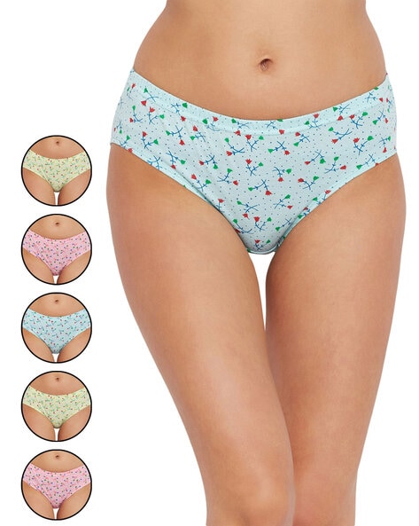 Buy Bodycare Women's Floral Hipster Panty (pack Of 6) - Multi-Color online