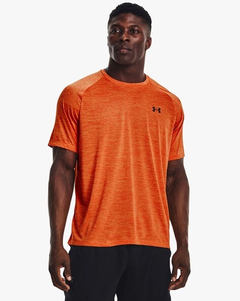 Orange under store armour shirt