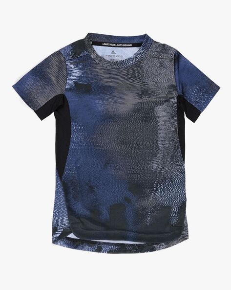 Adidas Kids Printed Round-Neck T-Shirt