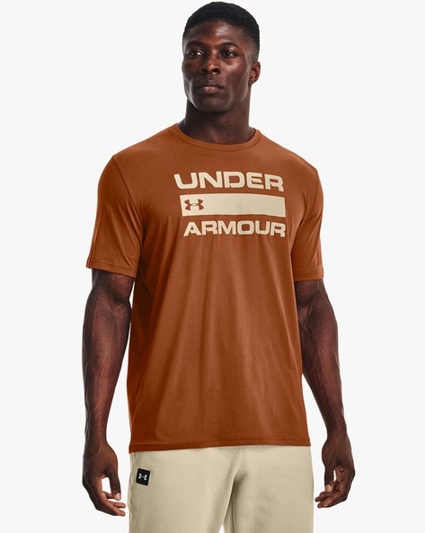 Under armour top brown shirt