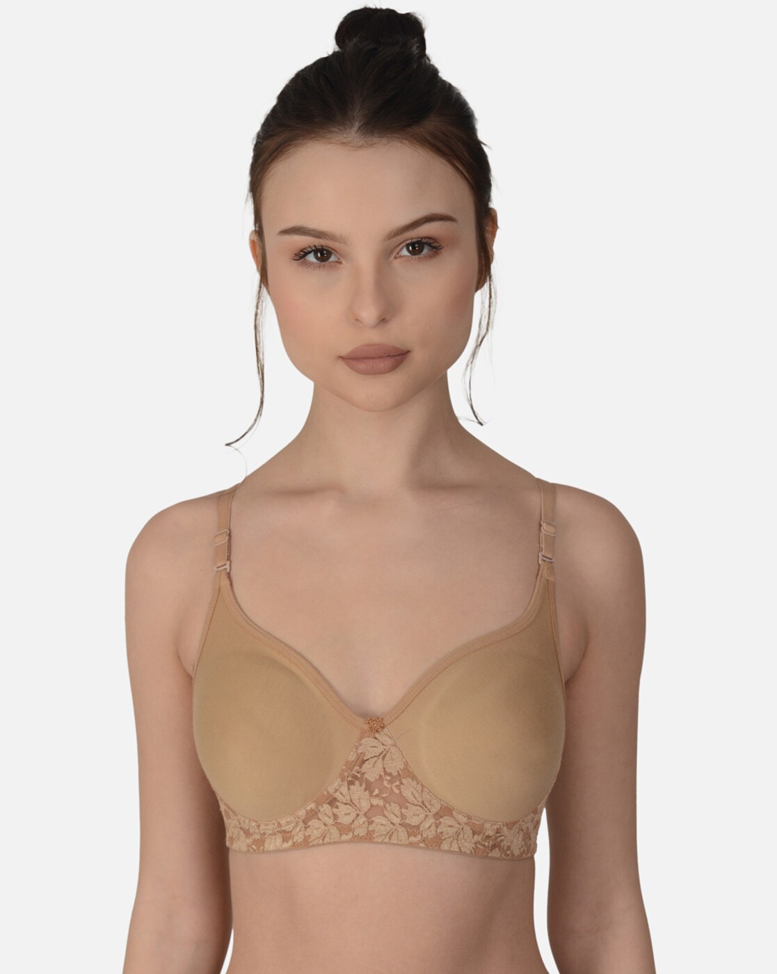 Clothonics Full Coverage T-Shirt Bra - Beige - Clothonics