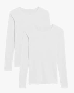 Pack of 2 Ribbed Thermal Tops
