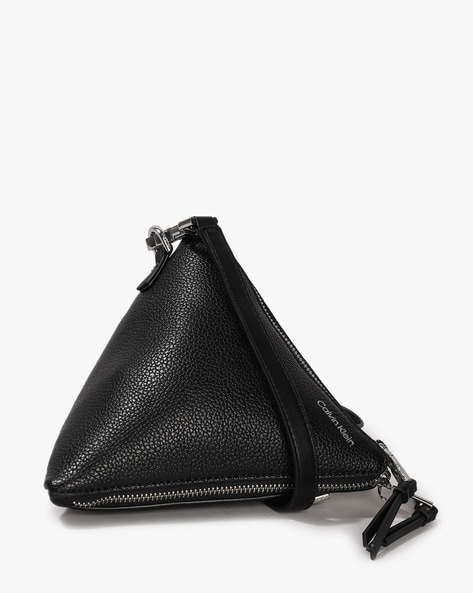 Black Emery leather wristlet pouch – Per Lei New York