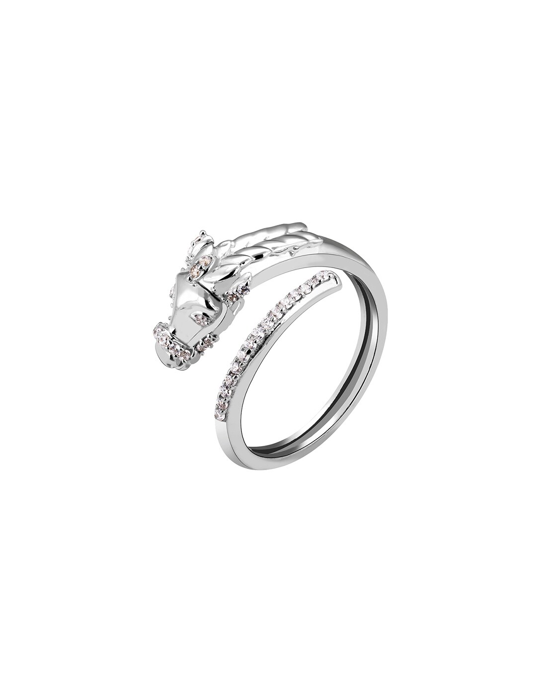 Silver Stallion Men's Ring by GIVA Jewellery