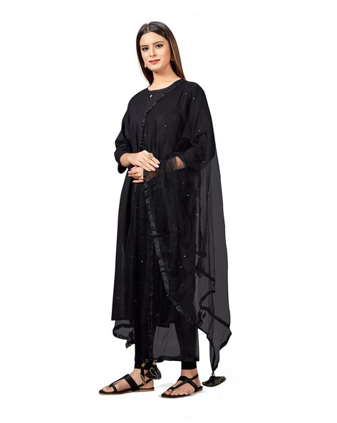 Net Dupatta with Tassels Price in India