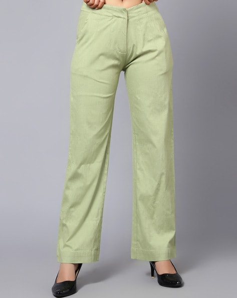 Women's Green Petite Trousers | ShopStyle UK
