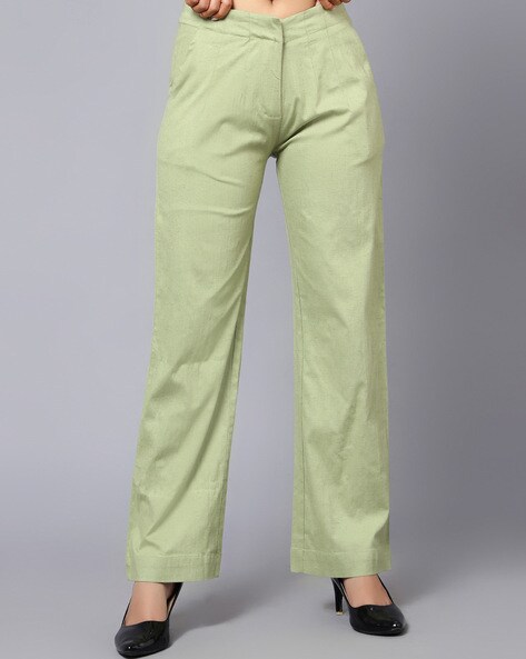 Women's 4/5 Length Zipper Pocket Capri Yoga Pant (Bamboo Green) – 4-rth