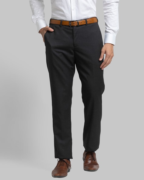 Buy Park Avenue Men Slim Fit Grey Trouser  Park Avenue Trouser online   Grey