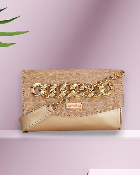 Buy Beige Clutches Wristlets for Women by Berrypeckers Online