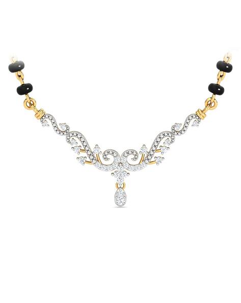 Buy Yellow Gold Necklaces Pendants for Women by KuberBox Online