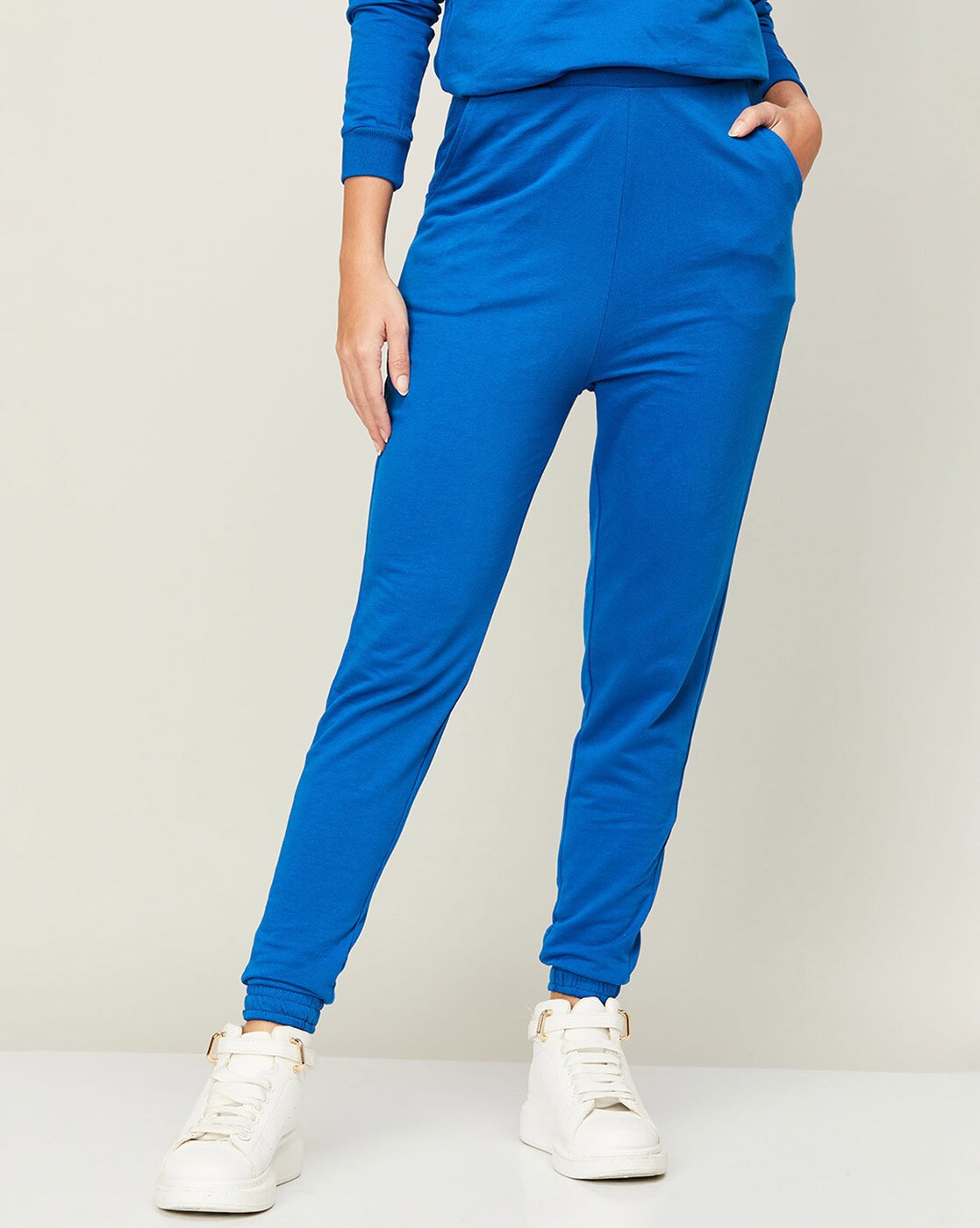 Buy Blue Trousers & Pants for Women by Ginger by lifestyle Online
