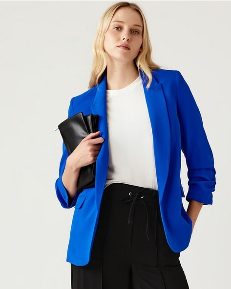Marks and spencer blue blazer deals