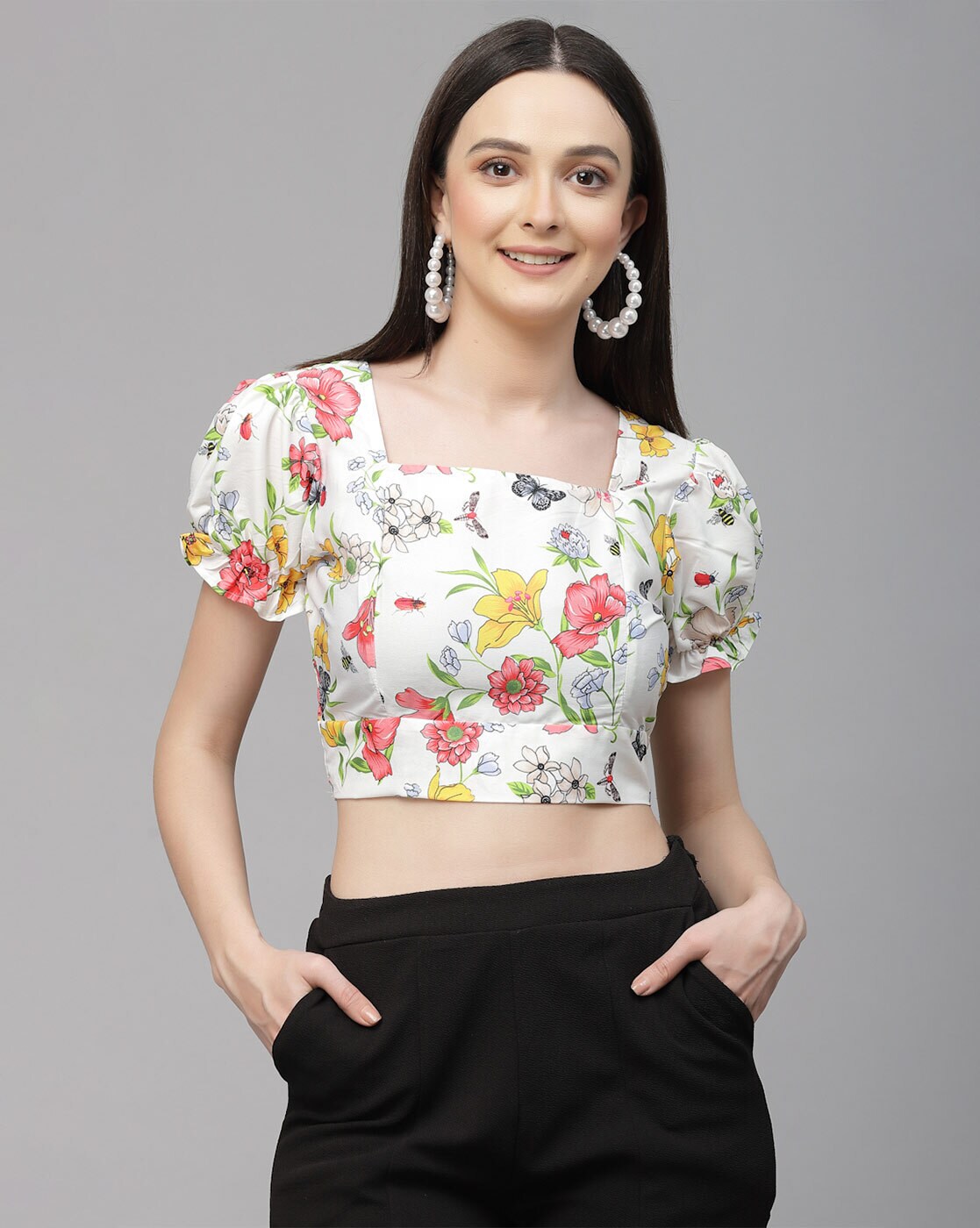 Buy White Tops for Women by STYLE QUOTIENT Online