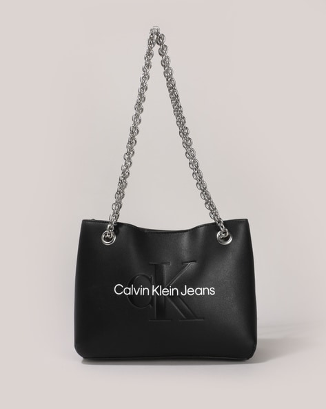 Discover 70+ calvin klein black shoulder bag best