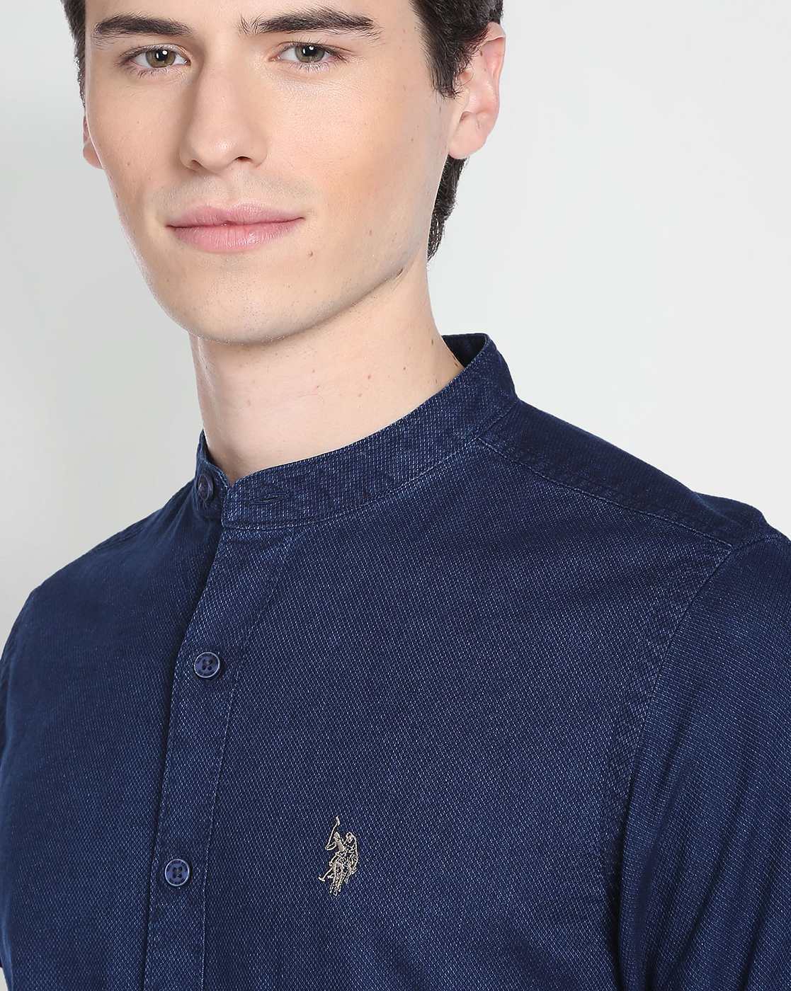 Us polo clearance chinese collar shirts