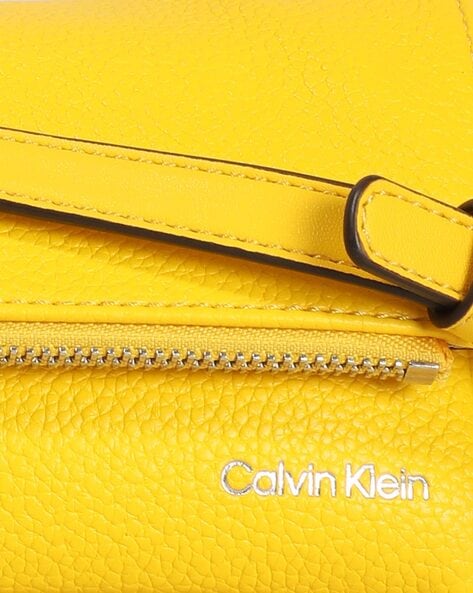 Yellow calvin klein bag hot sale