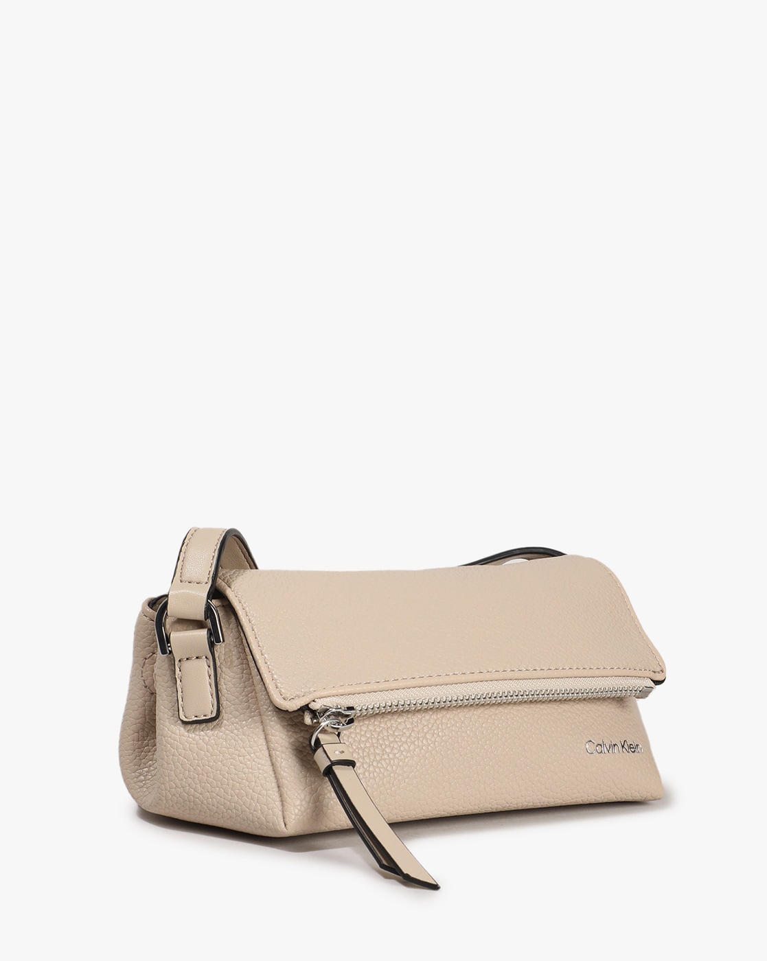 Calvin Klein Beige Saffiano Leather Susan Crossbody Bag – COUTUREPOINT