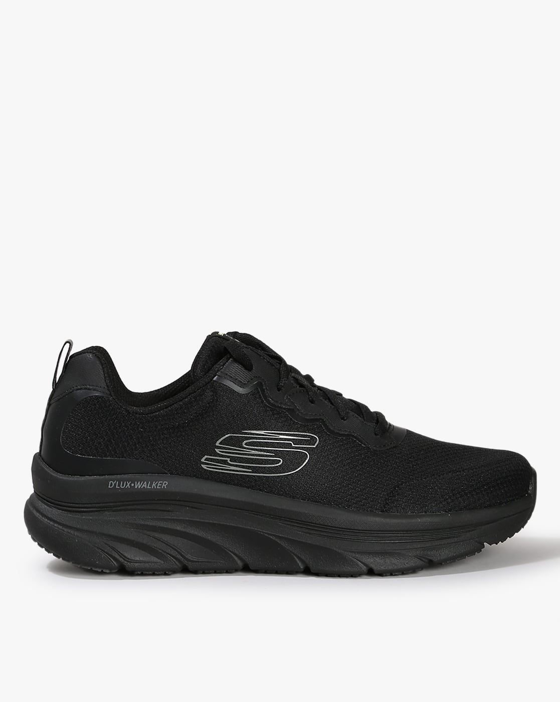 Buy Skechers D'lux Walker-Scrambler Lace-Up Shoes | Charcoal Color