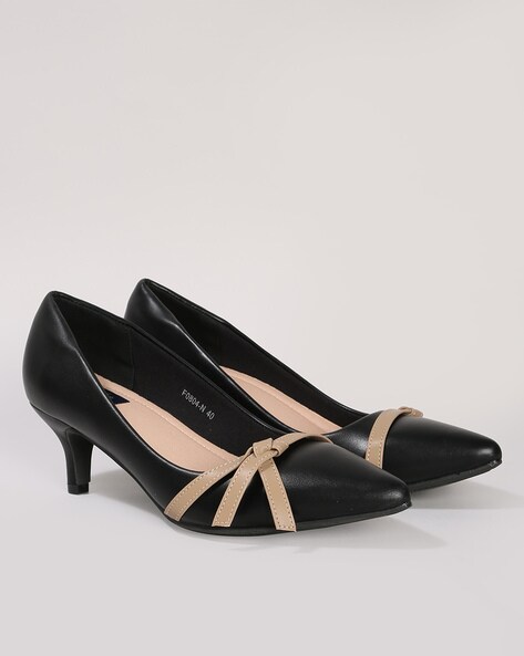 Court shoes with ties - Black - Ladies